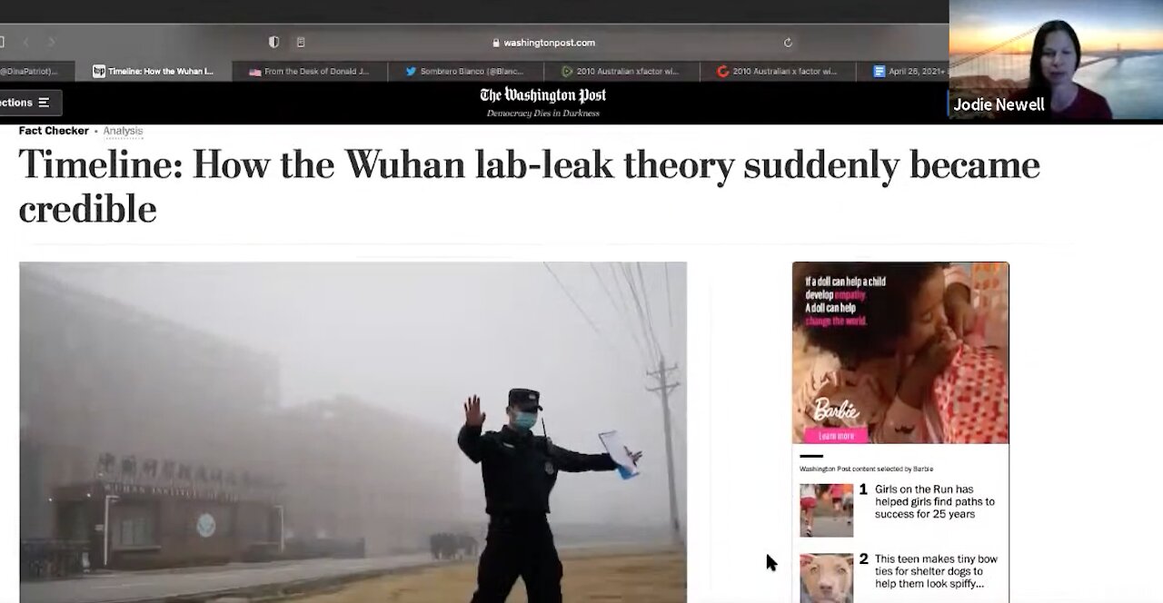 WaPo says wuhan lab leak theory became credible, what did Russia scientists say about it