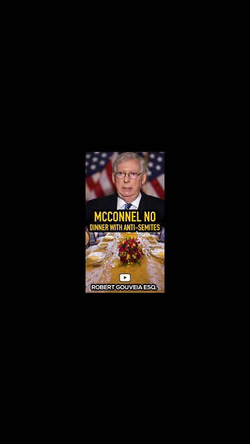 McConnell: NO Dinners with Anti-Semites #shorts