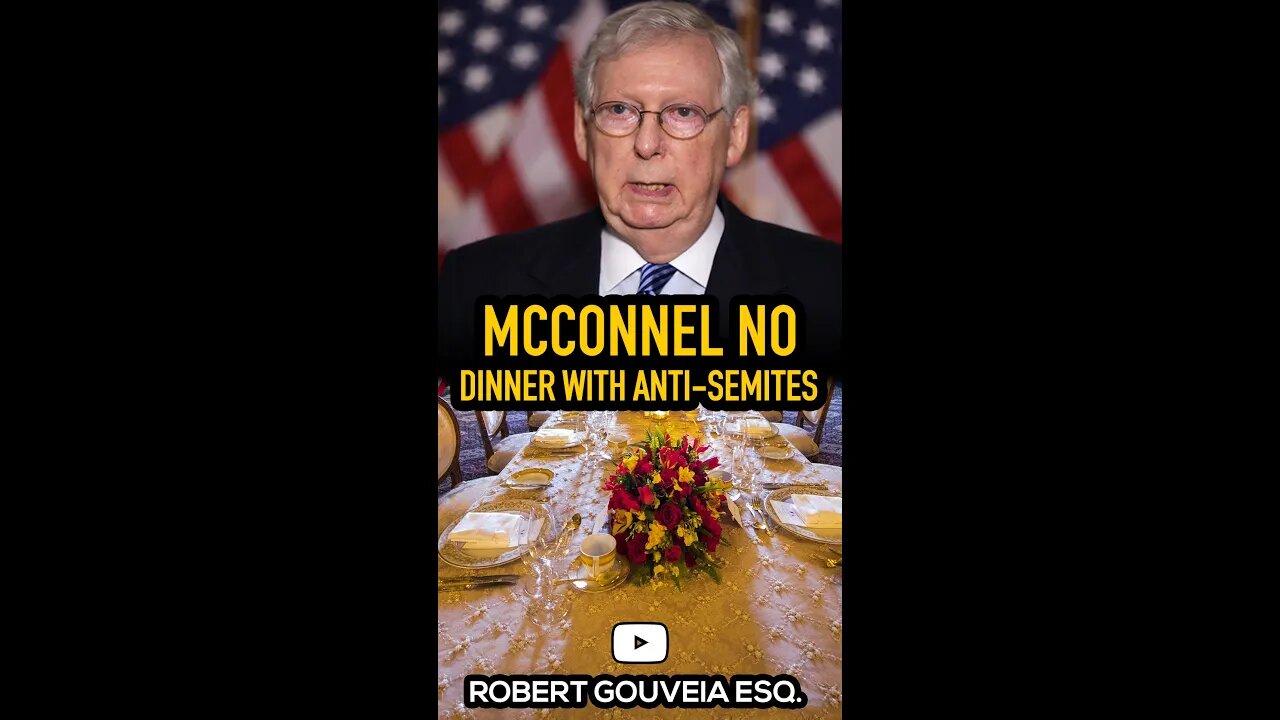 McConnell: NO Dinners with Anti-Semites #shorts