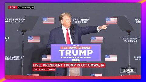 PRESIDENT TRUMP IN OTTUMWA, IOWA - OCTOBER 1, 2023