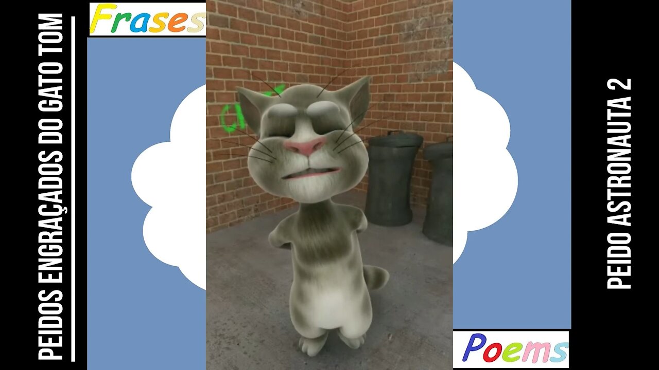 Peidos engraçados do gato tom: Peido astronauta 2, o seu fedor... [Frases e Poemas]