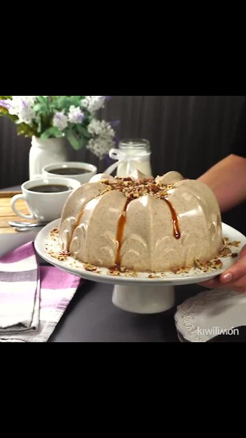 Condensed Milk Gelatin with Nuts