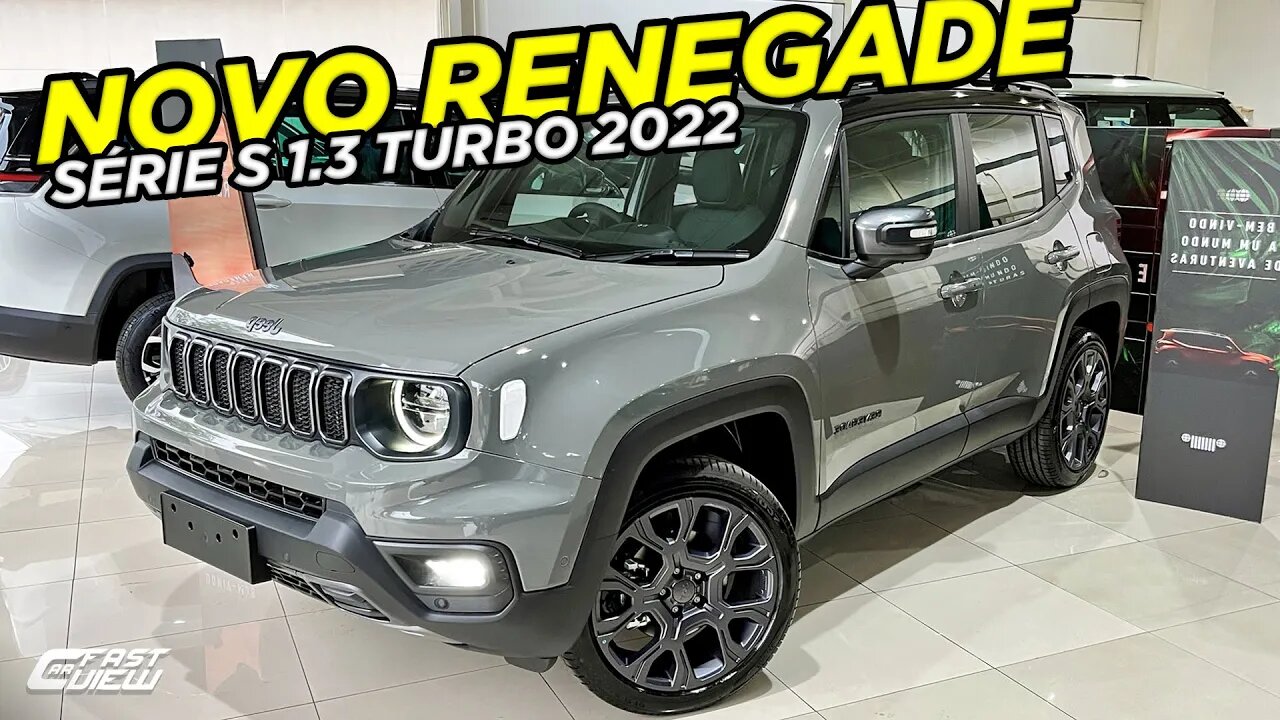 NOVO JEEP RENEGADE SÉRIE S 1.3 TURBO 4X4 2022 CHEGA POR R$171MIL E COM TETO SOLAR! VEJA DETALHES!