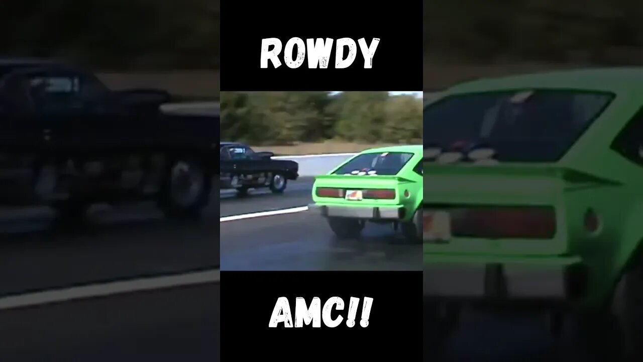 Rowdy AMC vs. Pro Street Chevelle! Close Race! #shorts