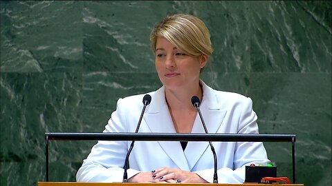 "They Weaponize The Word Freedom", insane speech by Canadian Foreign Minister Mélanie Jolie at the UN - September 30, 2024