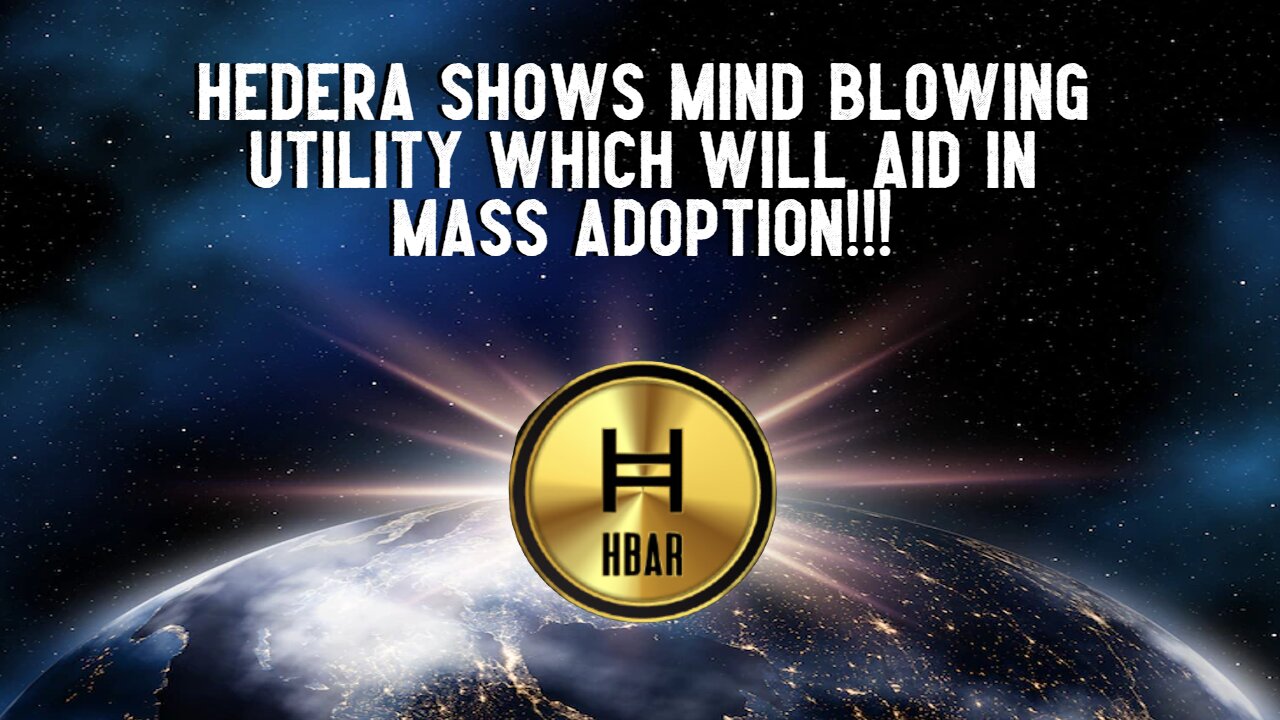 Hedera Shows MIND BLOWING Utility Which Will Aid In MASS ADOPTION!!!