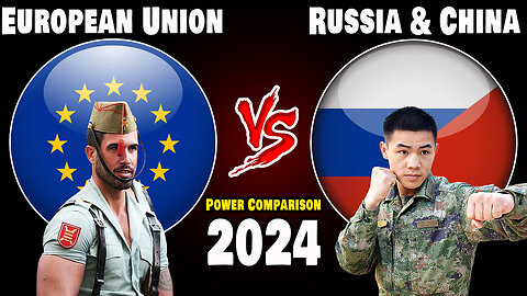 EU vs Russia & China Military Power Comparison 2024 | European Union vs Russia & China 2024