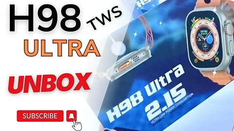 H98 Ultra Smartwatch New Unbox with 2 15 inch screen 49mm kit TWS pk H88