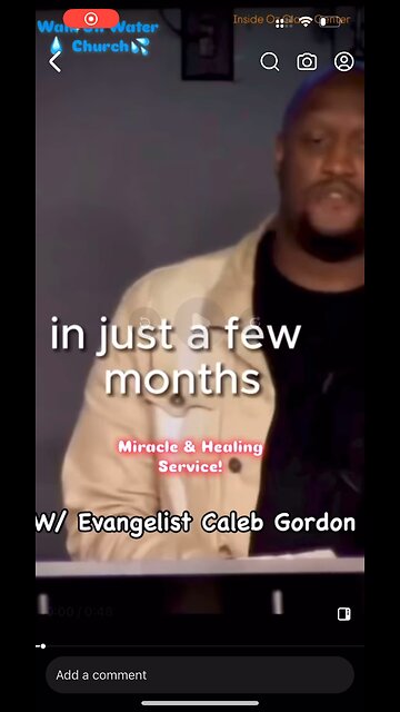 Miracle & Healing Service Invitation w/ Evangelist Caleb Gordon @ Walk on Water Church