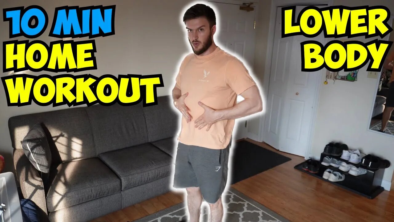10 Minute Lower Body HOME WORKOUT No Equipment