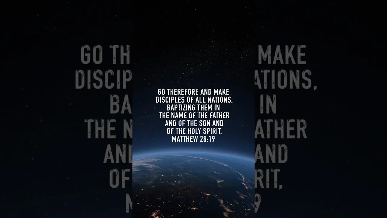 Matthew 28:19 #Jesus #God #HolySpirit #christian #bible
