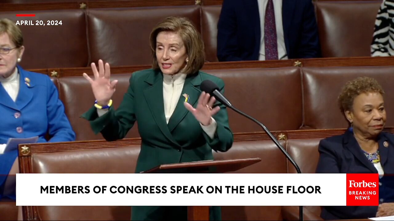 Pelosi urges foreign aid passage: If you choose the Putin route, You will have blood on your hands