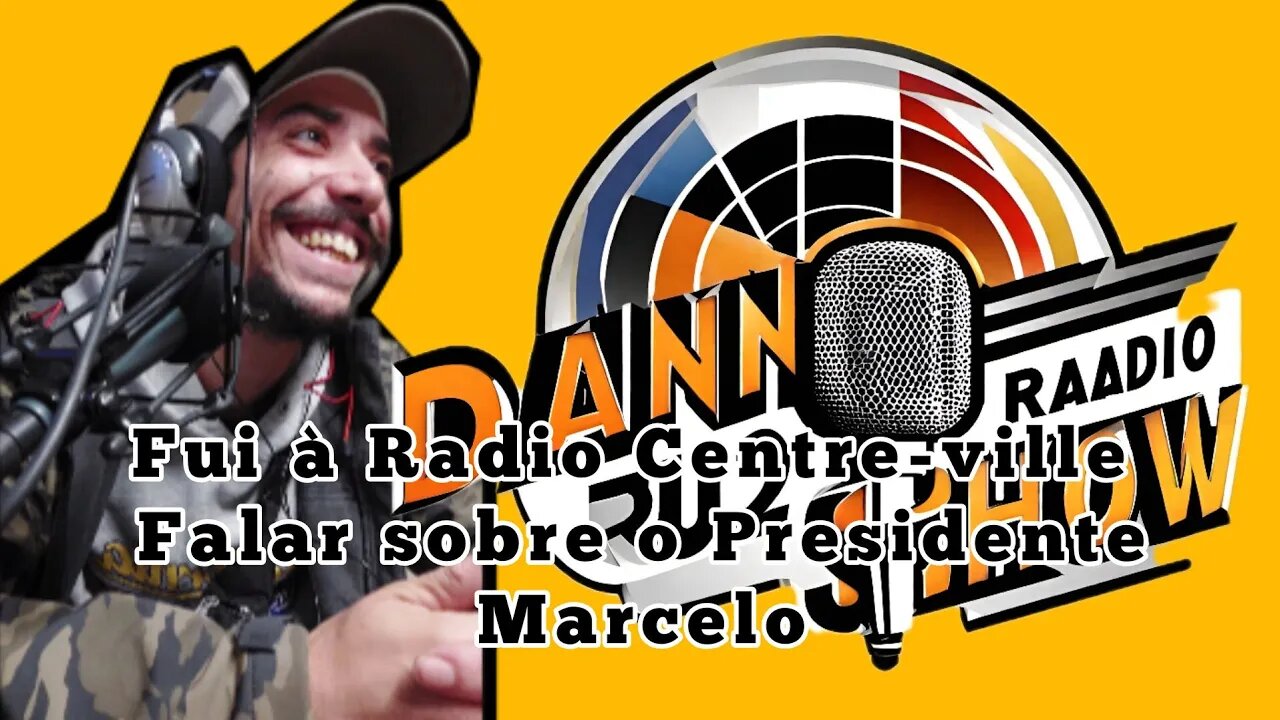 Fui à Radio Centre-ville para falar do Presidente Marcelo e a sua visita ao Canadá