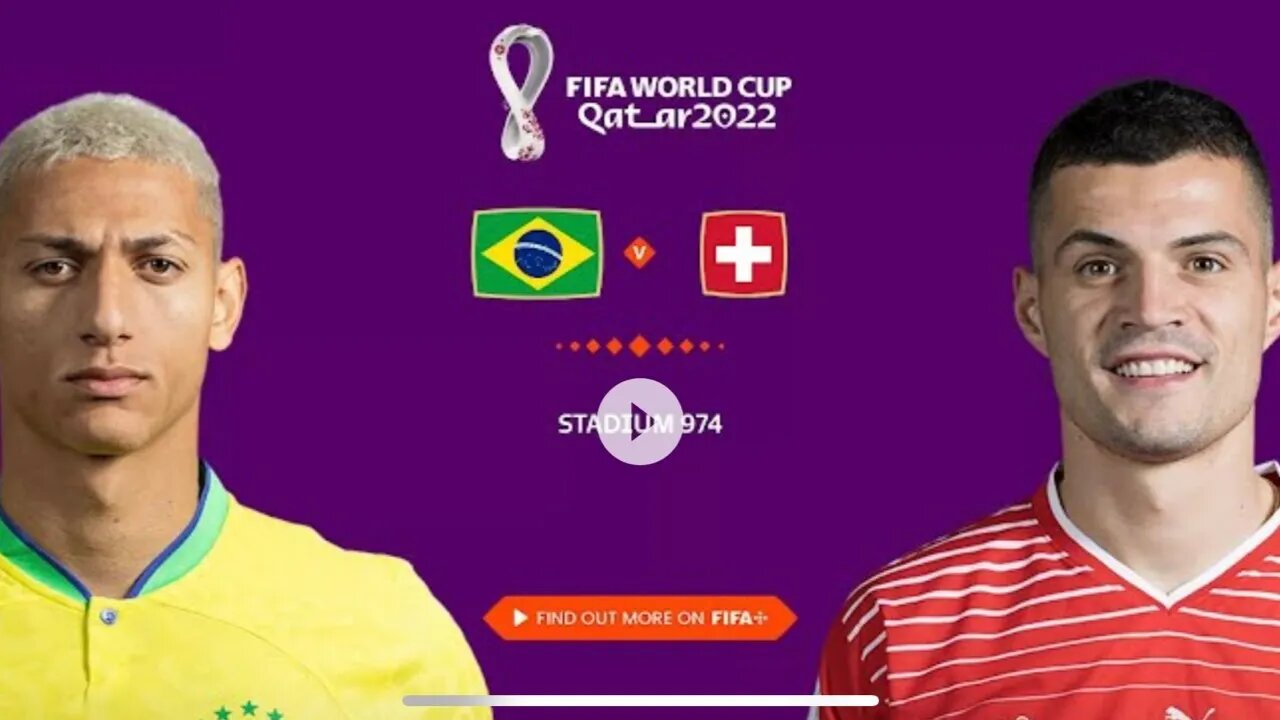 BRAZIL vs SWITZERLAND | 🏆| FIFA World Cup Qatar 2022 | LIVE Watch Along & FIFA 23 Gameplay