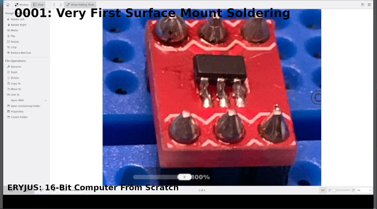 0001: Very First Surface Mount Soldering | 16-Bit Computer From Scratch