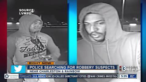 Police searching for robbery suspects near Charelston, Rainbow