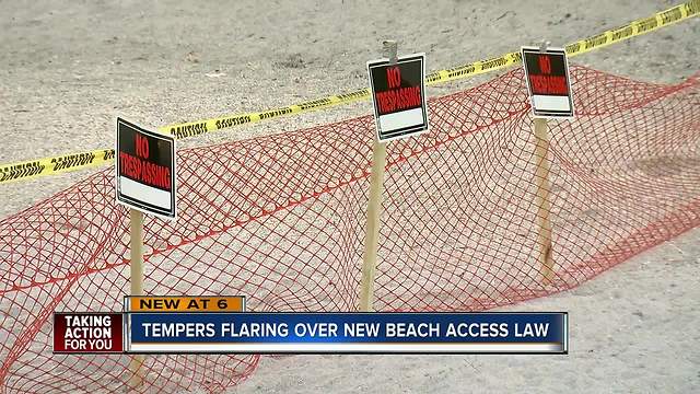 Fences on beaches cause uproar and confusion about new Florida law