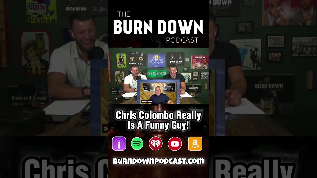 Chris Colombo gave us a lot of good laughs. He really is a FUNNY guy!😂 #theburndownpodcast #mafia