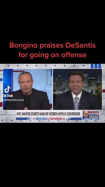 Bongino praises DeSantis for going on offense
