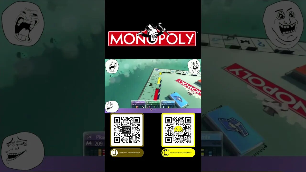 MONOPOLY RAGE #SHORTS #MONOPOLY