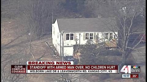 5 children safe, man in custody after KCK standoff