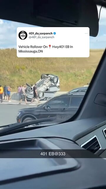 Vehicle Rollover On Highway 401