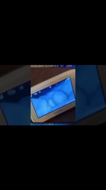 footage of intruder captured on baby monitor? #shorts