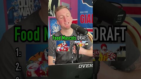 The FOOD MASCOTS Draft!! Who’s the GOAT Food Mascot? #shorts