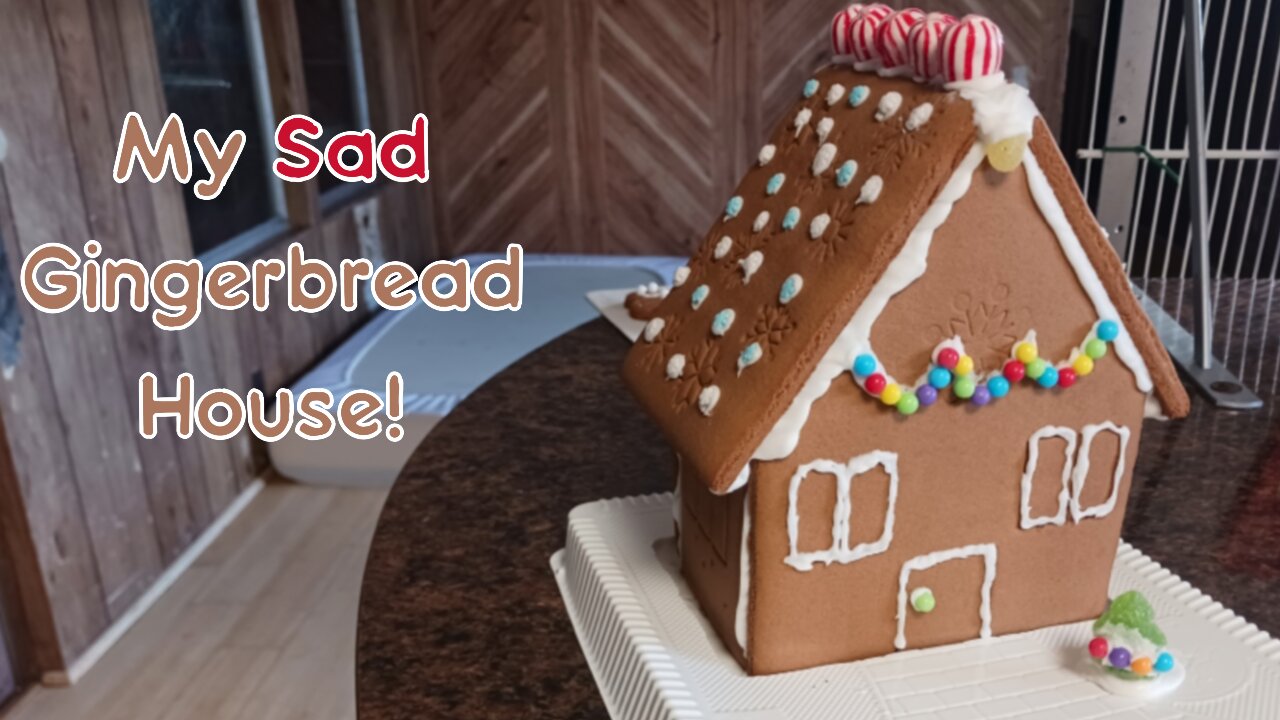 My Sad Gingerbread House!