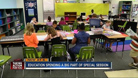 Education spending a big part of special session