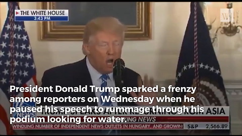 Reporters Mock Trump for Drinking Fiji Water During Presser - Then Eric Bolling Points Out the Truth