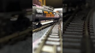 N Scale Canadian National train pulling heavy manifest