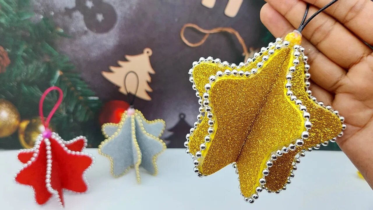 WoW! Beautiful Christmas Crafts ❄ Handmade Ornaments Making 🎄 DIY Crafts With Glitter Foam Paper