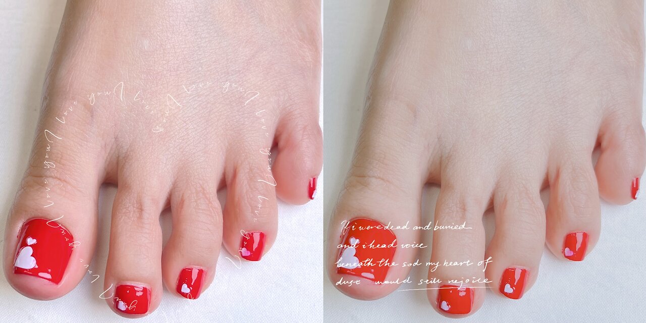 #04 Fun| Simple| Easy Nail/Toe/Foot Art Designs for #valetine 2024