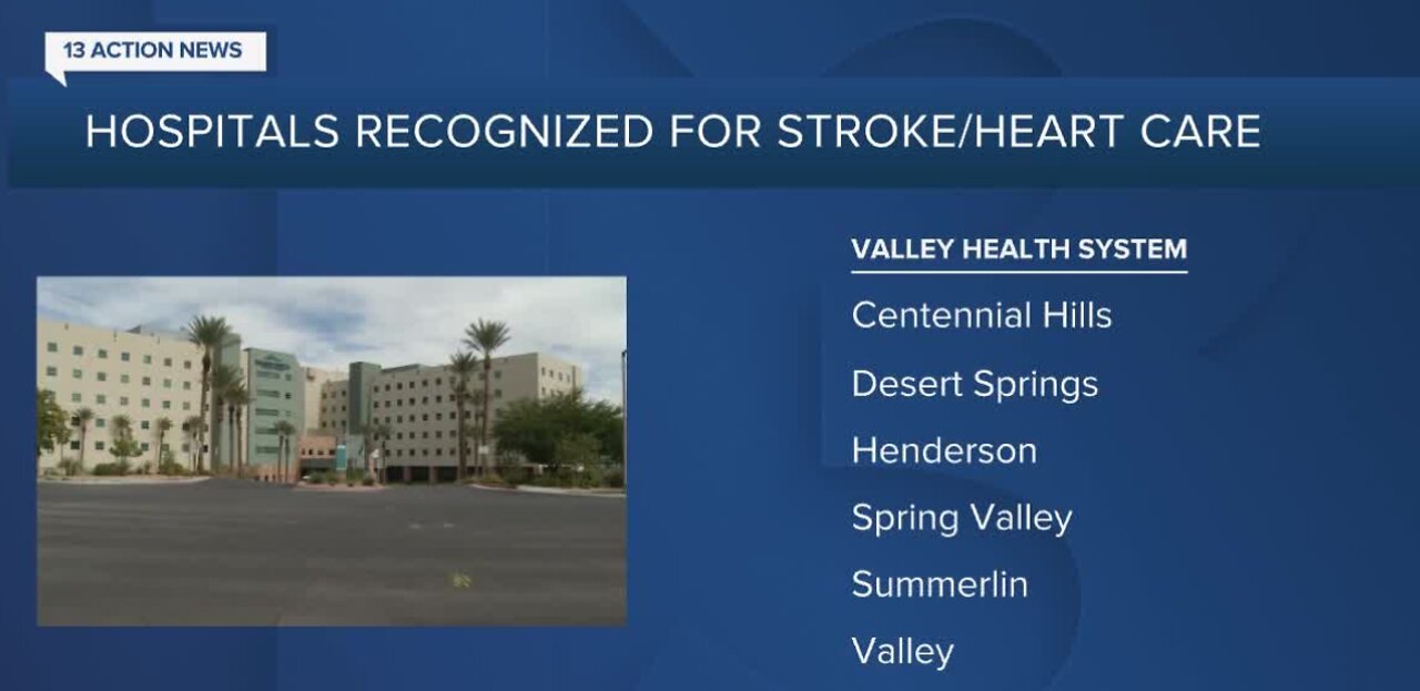 Las Vegas hospitals recognized by Heart/Stroke associations