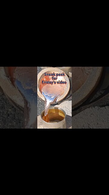 Pouring Molten Aluminum - a sneak peek for Fridays video