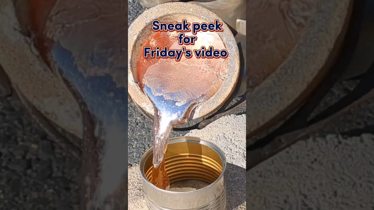 Pouring Molten Aluminum - a sneak peek for Fridays video