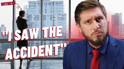 DRIVER HITS AND RUNS BUT WITNESS SEES FROM WINDOW | HOW A WITNESS CAN HELP YOUR CAR ACCIDENT CASE👀