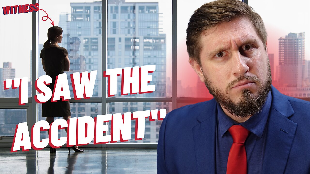 DRIVER HITS AND RUNS BUT WITNESS SEES FROM WINDOW | HOW A WITNESS CAN HELP YOUR CAR ACCIDENT CASE👀