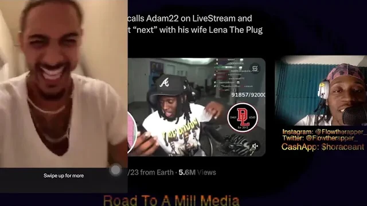 ADAM22 LETS LENATHEPLUG GET PIPED BY …. 😂 + kai Cent Want Some TOO #ADAM22 #LENATHEPLUG #nojumper