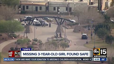 Missing Tempe girl found safe