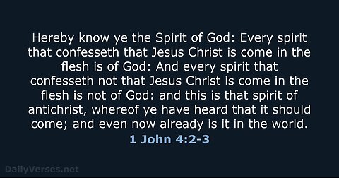 Try The Spirits - 1 John 4:1-3