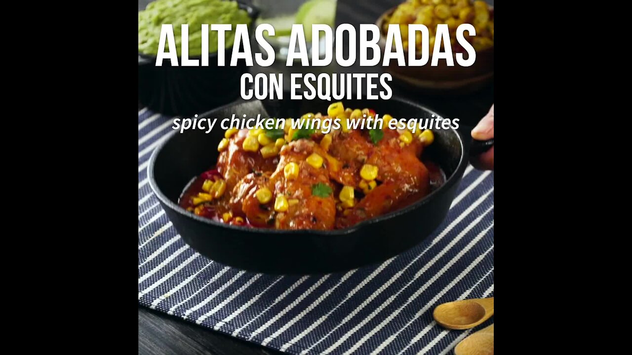 Marinated Wings with Esquites