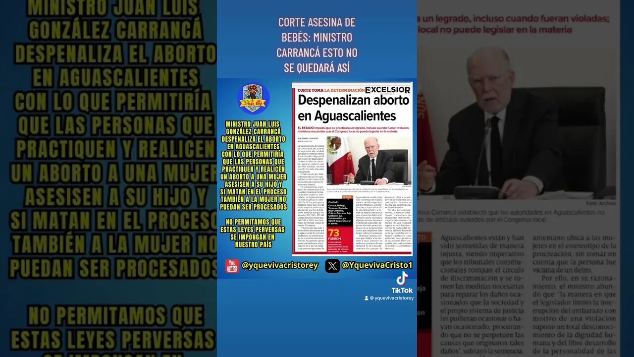 DESPENALIZAN EL ABORTO EN AGUASCALIENTES: MINISTRO DE LA SCJN CARRANCÁ LO ORDENA