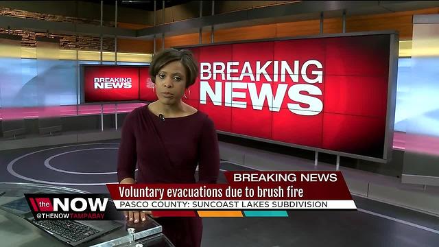 Brush fires prompt voluntary evacuations in Pasco County