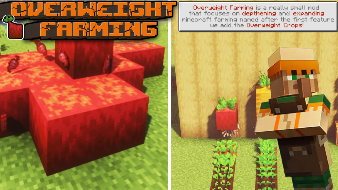 Farming Large Vegetables: Review of a modification for Minecraft with tablets with vegetables!