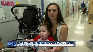 Menomonee Falls kids design all-inclusive playground