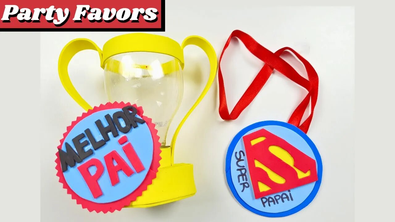 DIY - How to Make a Memorable Medal and Trophy! Father's Day Special