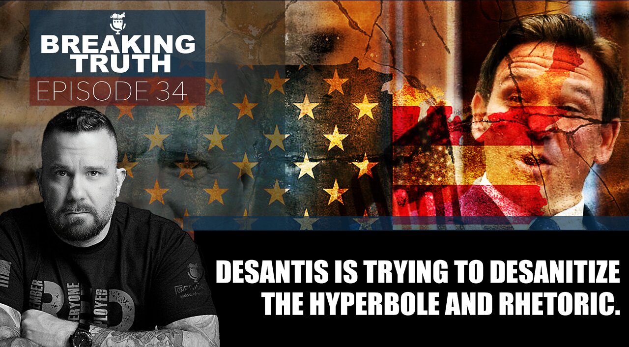 DeSantis is trying to Desanitize the hyperbole and rhetoric. 20SEP22