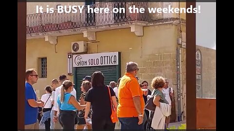 Sitting at a Café/Restaurant in Matera, on a Sunday